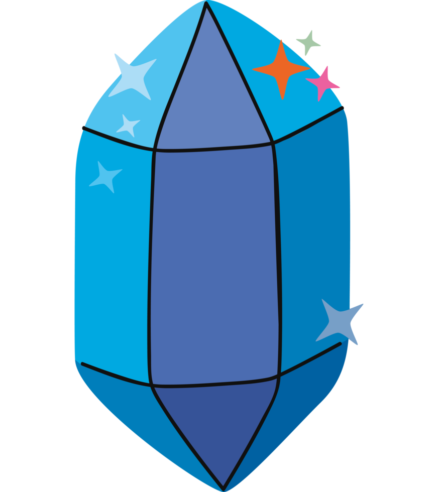 magic crystal design png