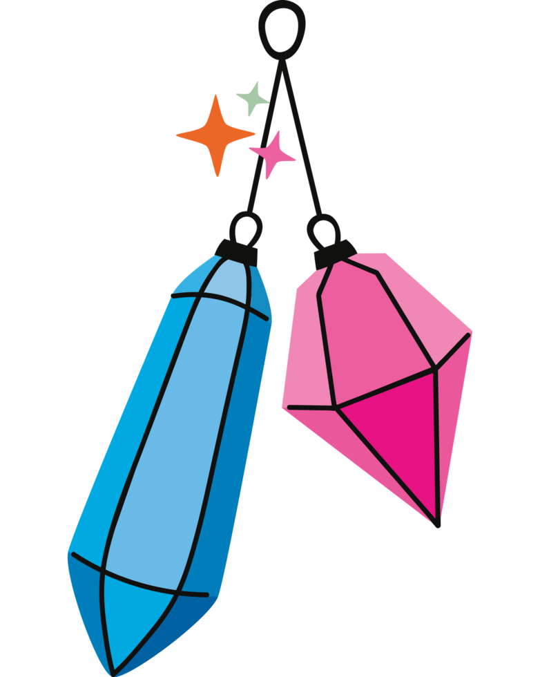 magic crystals design png