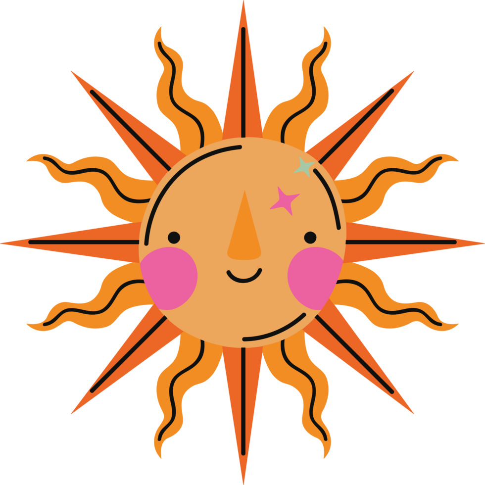 esoteric sun design png