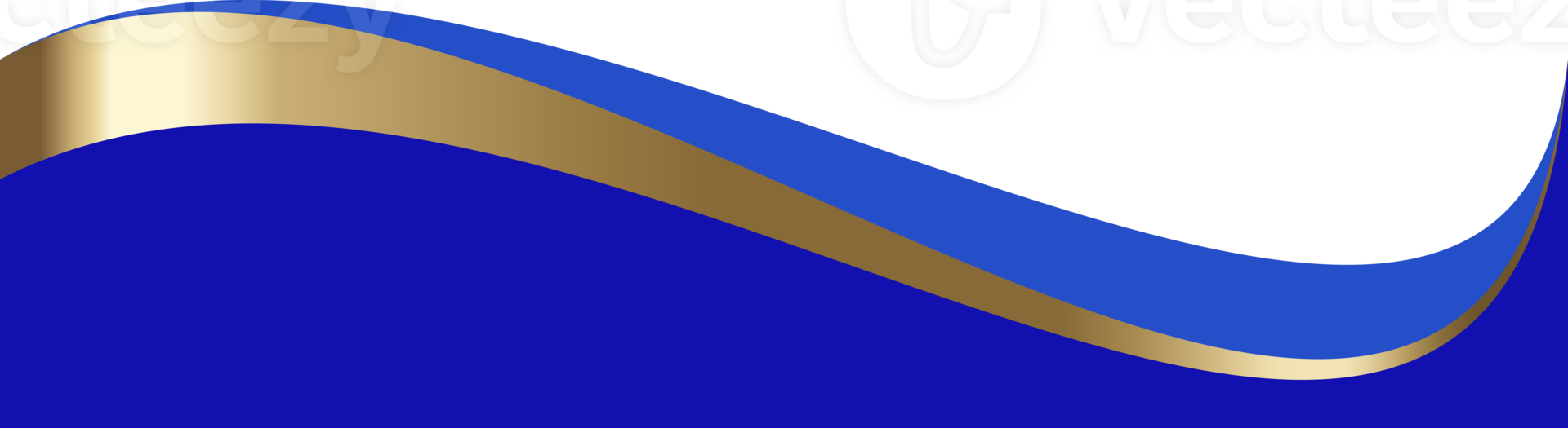 Header shape design. Website border section. Abstract curved bottom with golden element. Separator blue wavy frames for webpage. Simple headlines for site and interface png