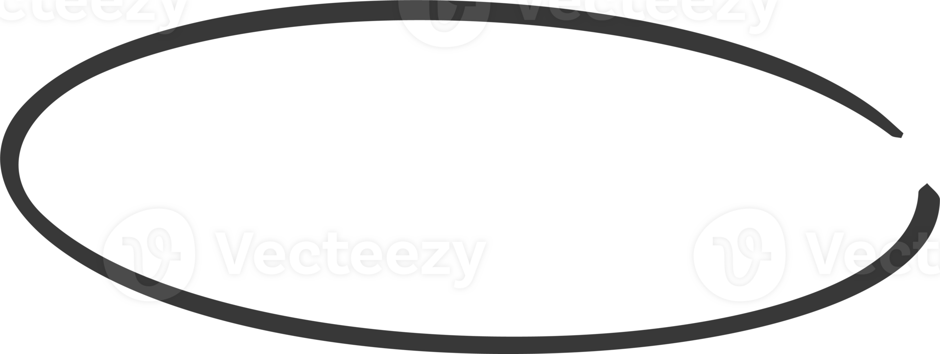 Hand drawn oval brush stroke. Ellipse doodle scribbles. Circle marker underline for text. Round chalk frame. png