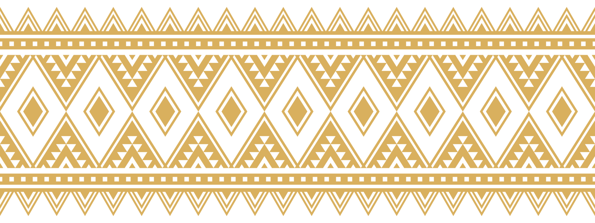 Geometric Tribal Design Featuring Retro Aztec Stripe Ethnic Border. png