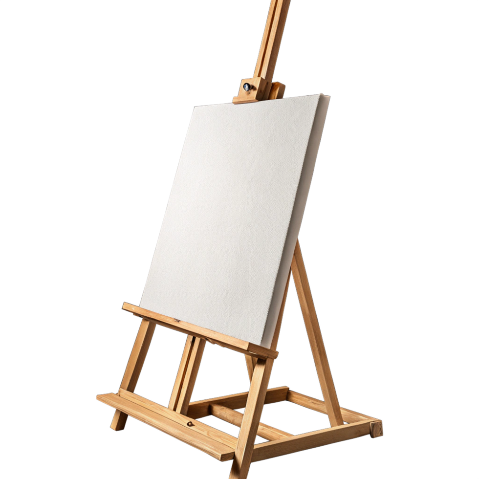 Blank canvas on transparent background png