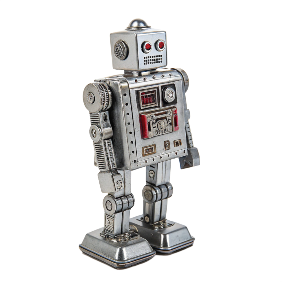 Close-up of robot against transparent background png