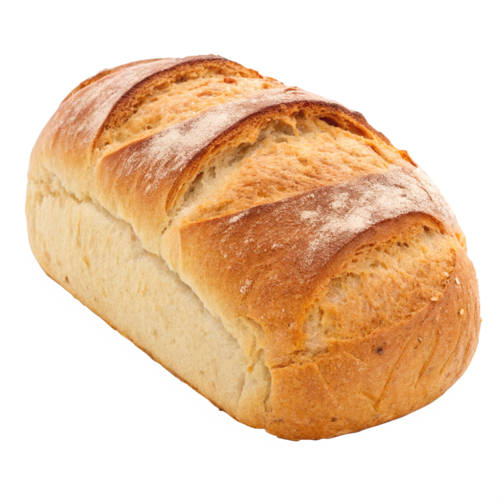 High angle view of bread on white background png