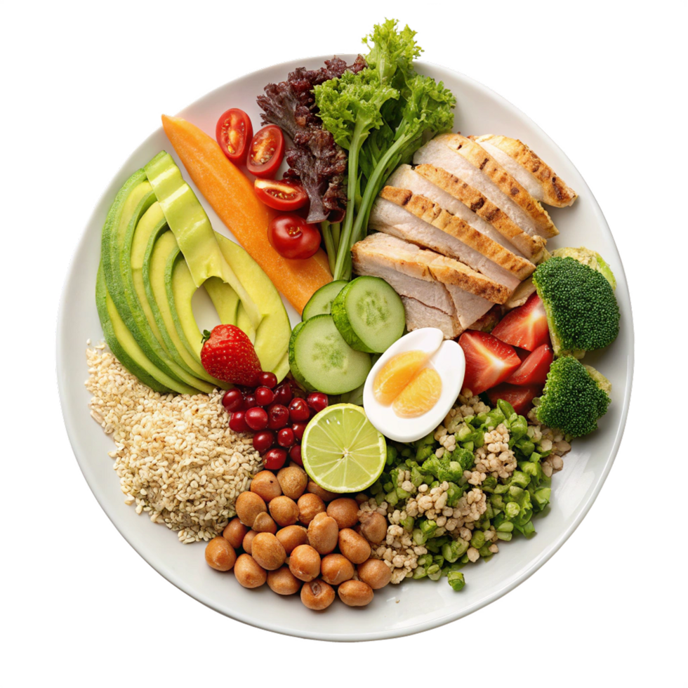 Balanced diet plate png