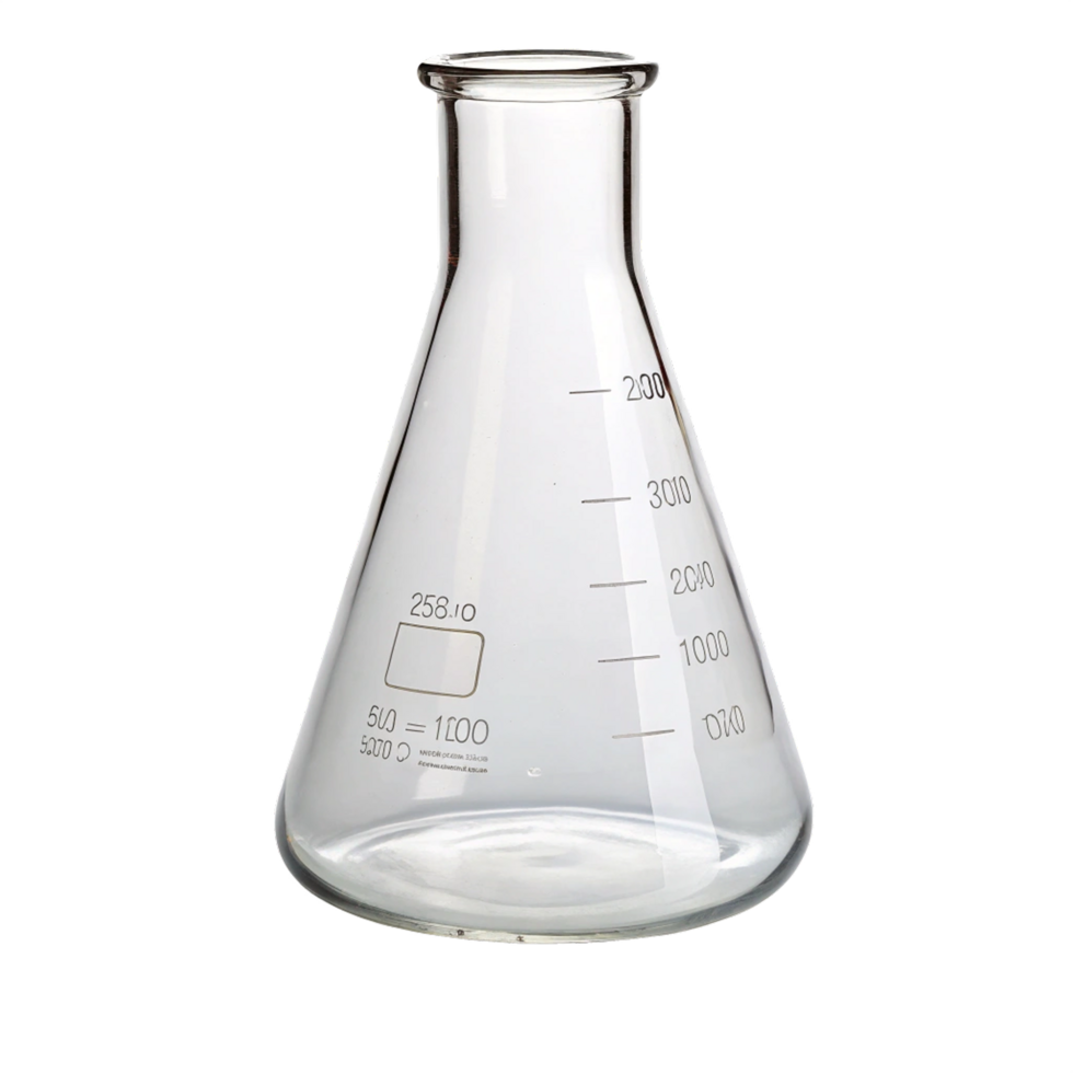 Erlenmeyer flask isolated png