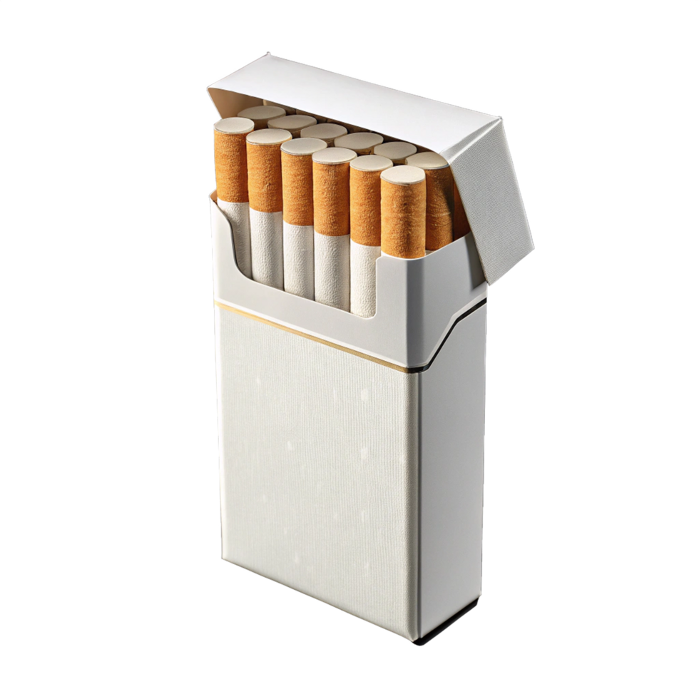 Cigarettes pack 3d render isolated png