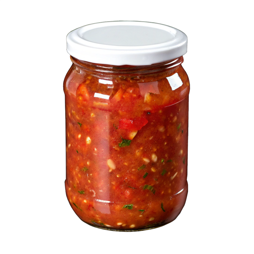 Salsa jar bottle isolated png