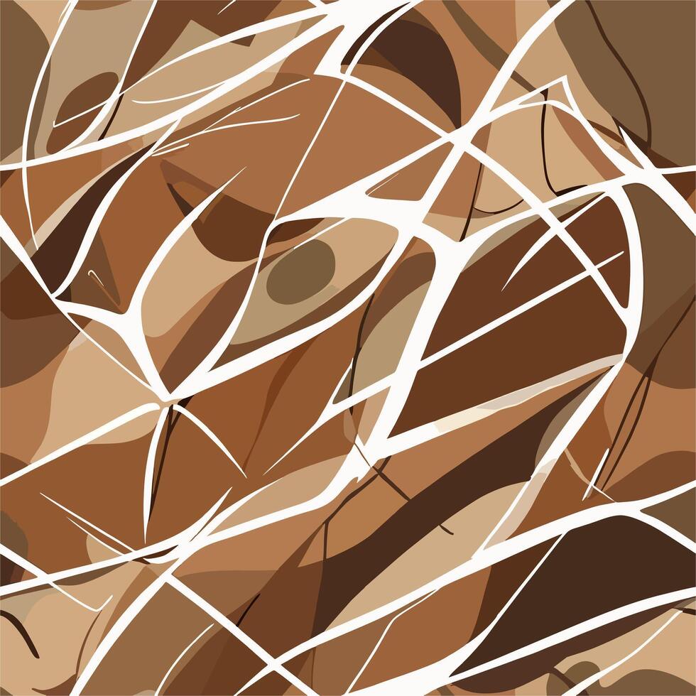 Abstract Brown and White Pattern Design for Fabric and Textile vector