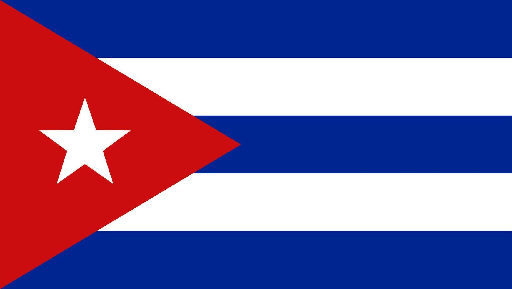 Cuba flag design. Cuba national flag illustration. Cuba official color flag design. vector
