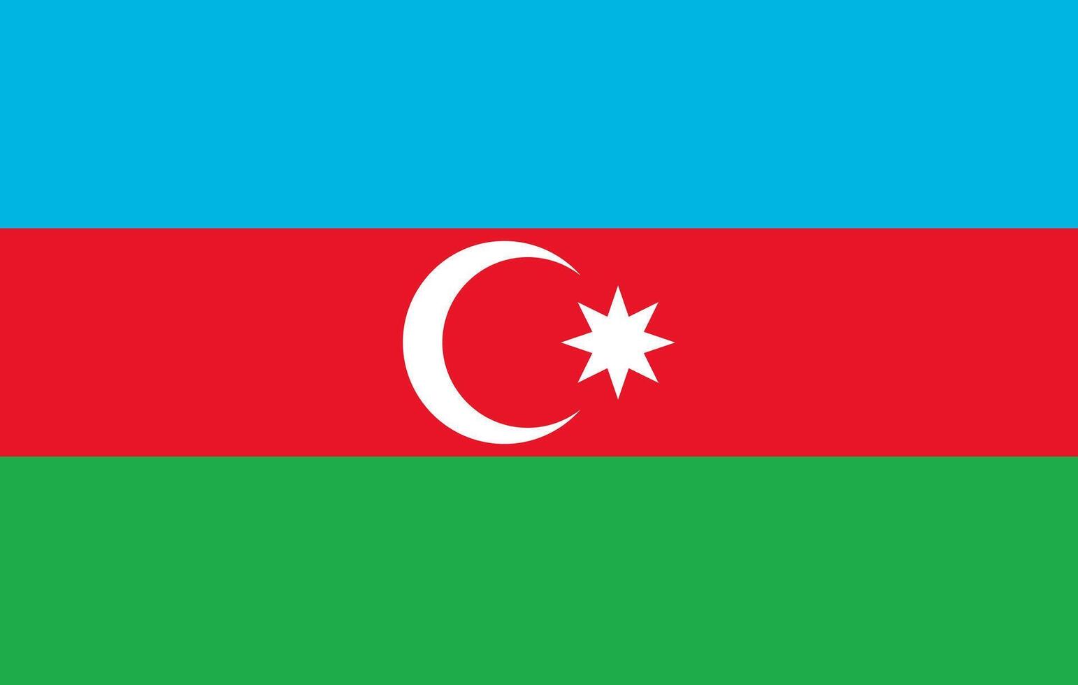 Azerbaijan flag design. Azerbaijan national flag illustration. Azerbaijan official color flag design. vector