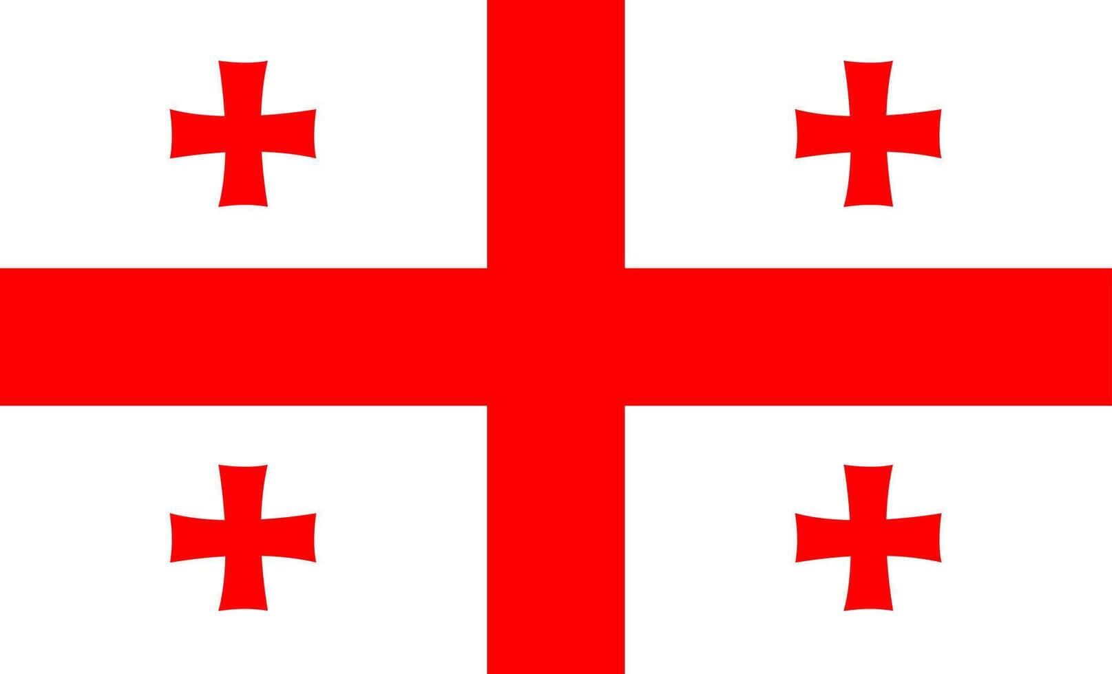 Georgia flag design. Georgia national flag illustration. Georgia official color flag design. vector