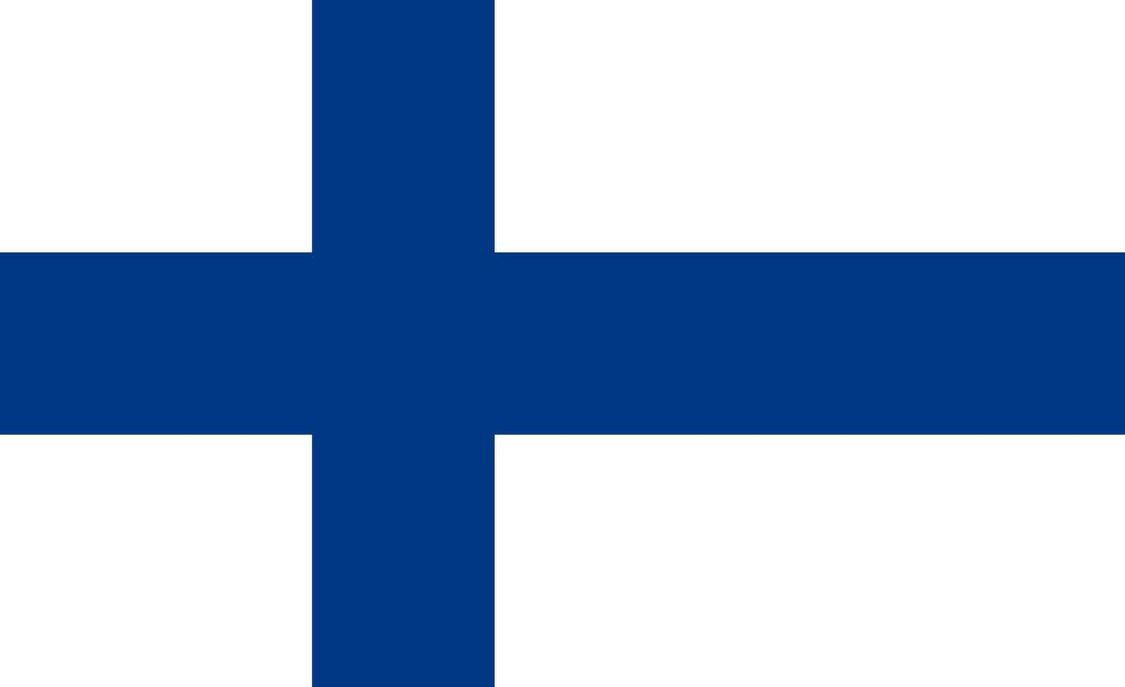 Finland flag design. Finland national flag illustration. Finland official color flag design. vector