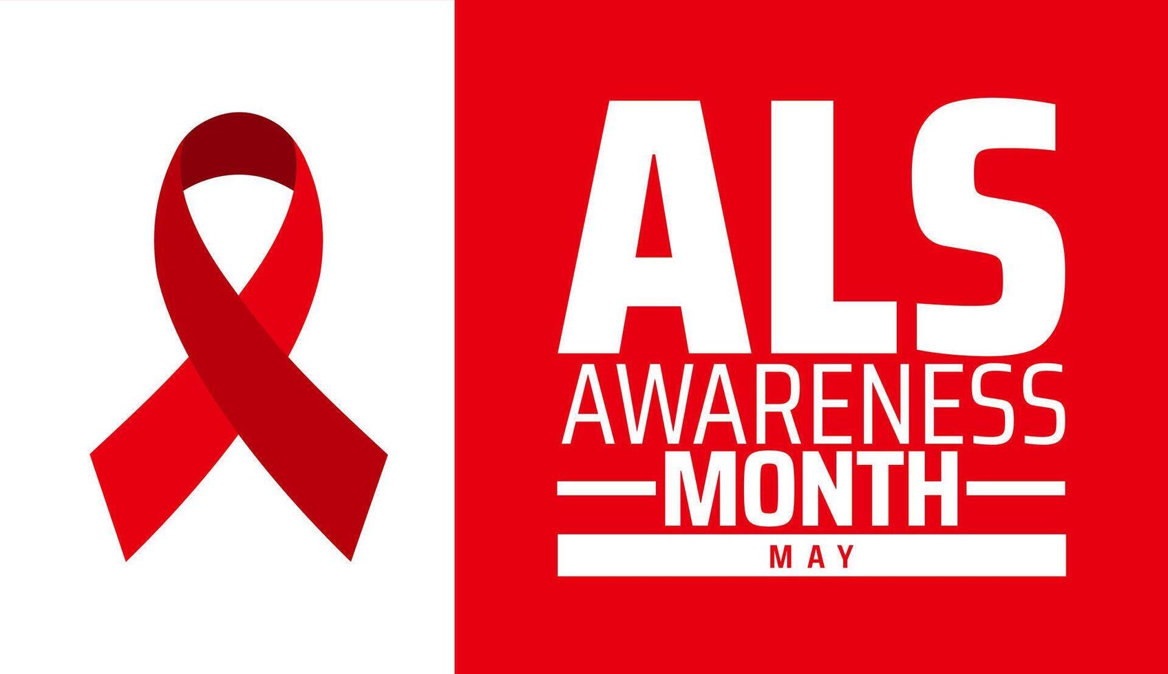 Amyotrophic Lateral Sclerosis ALS Awareness Month background banner or poster design template. observed every year in May. Holiday concept. Use to any Template, card, poster, placard, template. vector