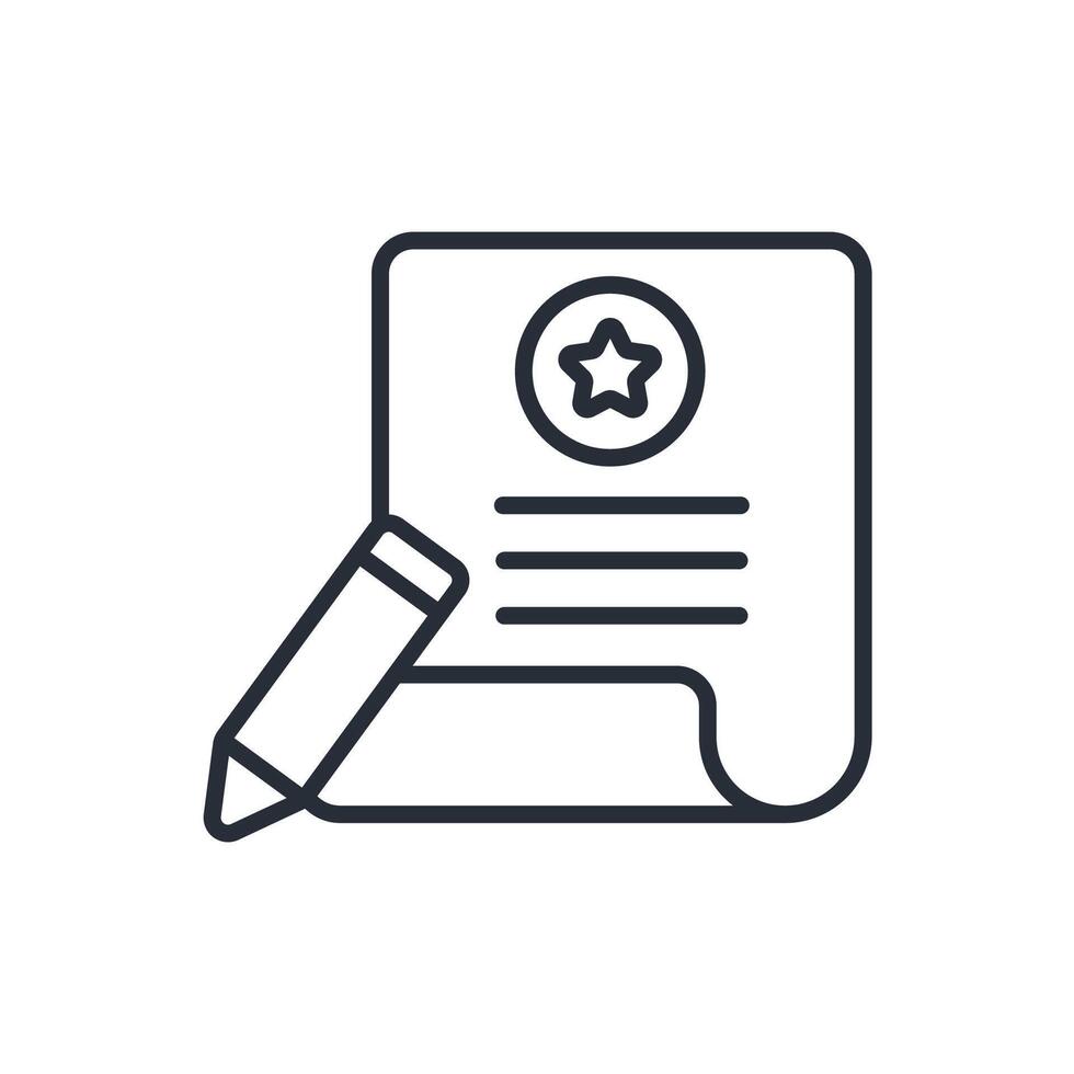 article icon line style vector