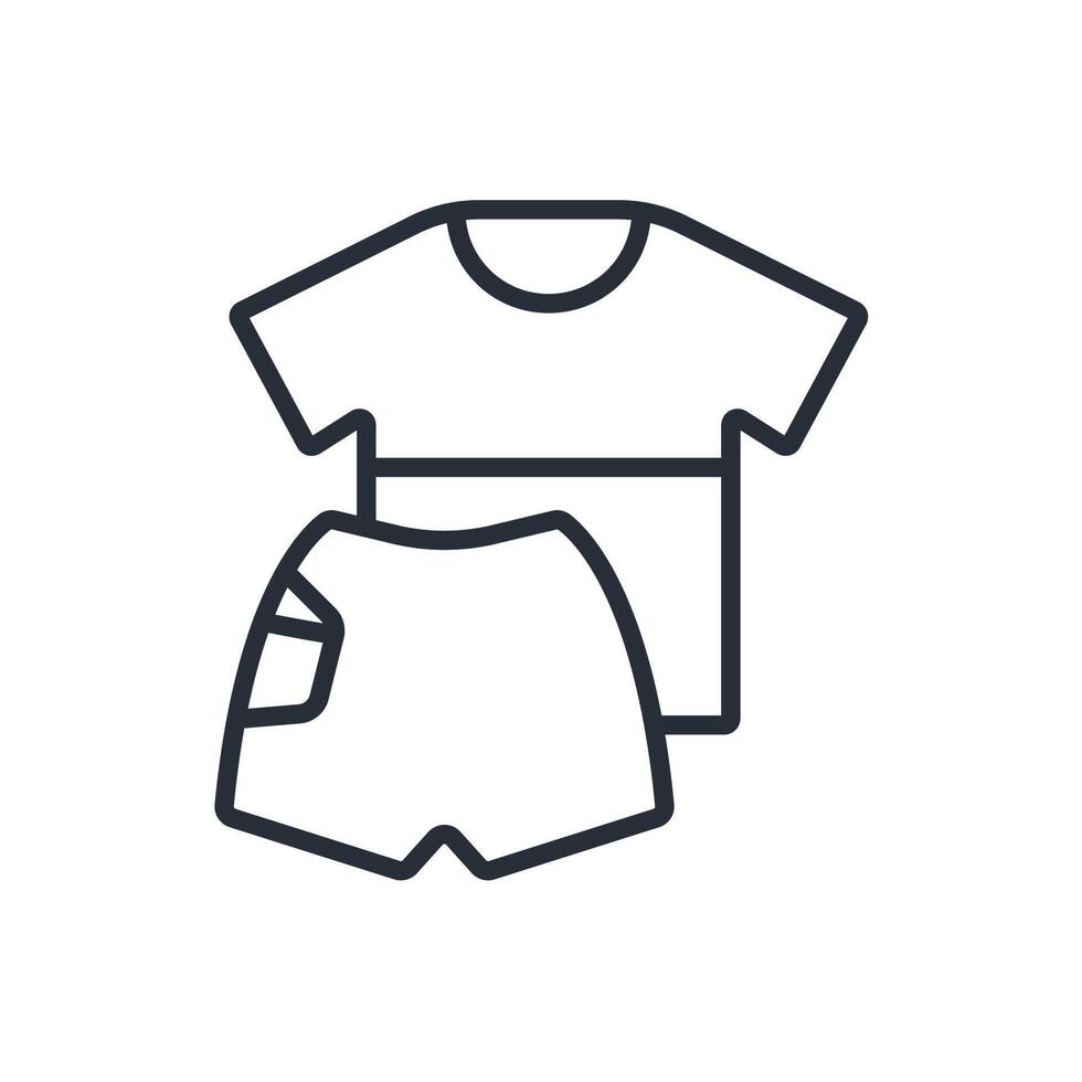 clothing icon line style vector