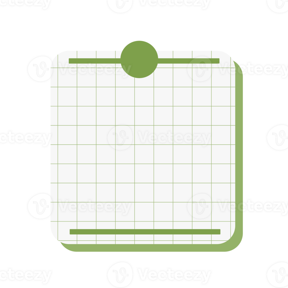 A green and white clipboard with a green dot png