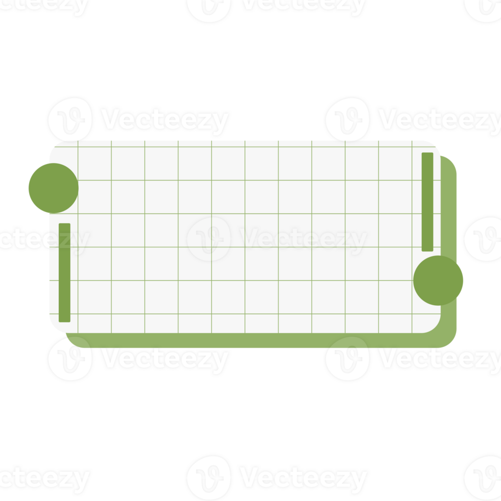 A green and white square with a green dot png