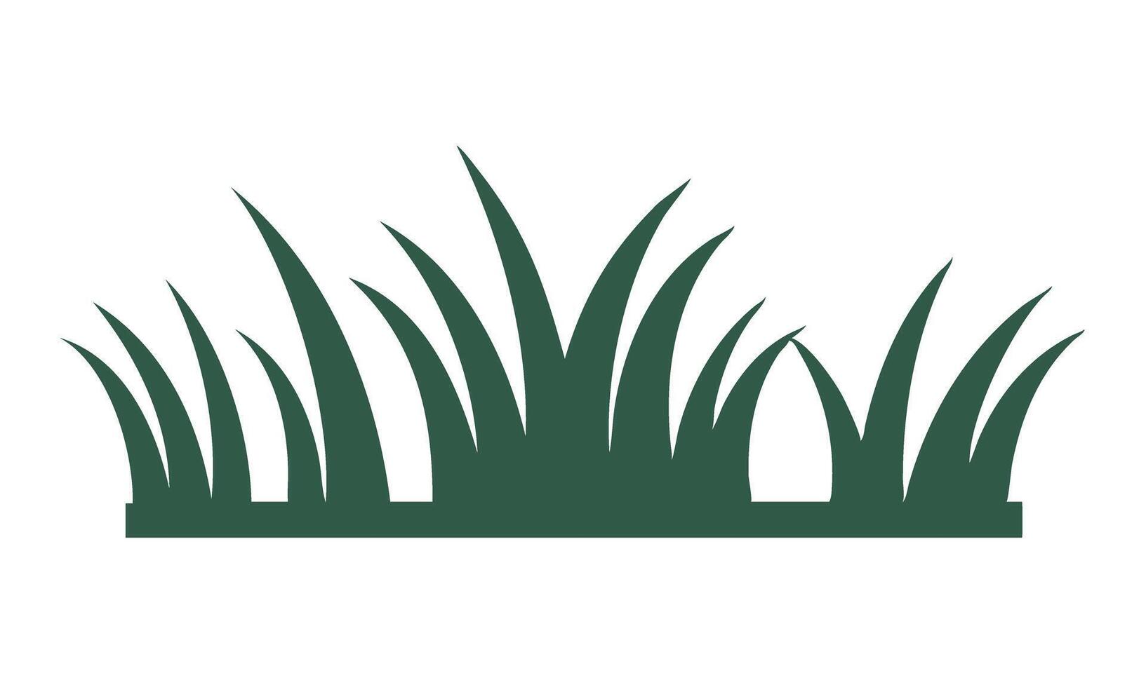 Dark Green Grass Patch Illustration vector