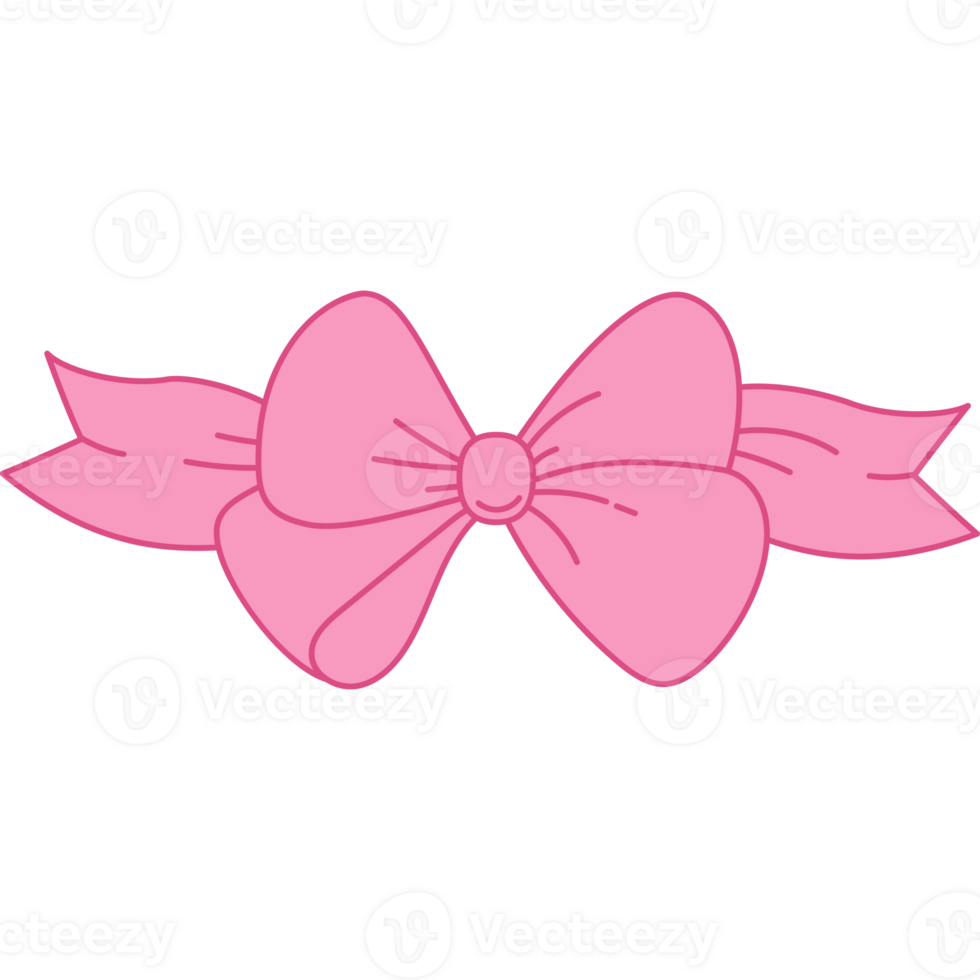Vintage Coquette Pink bow-knot Bow. Romantic Girly Vibe png