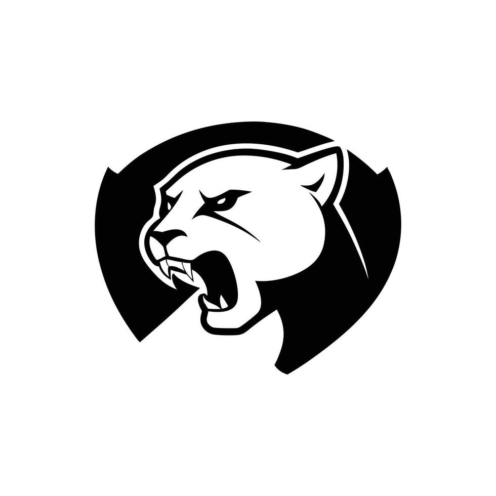 Bold Black Tiger Logo Design Fierce and Modern Branding Symbol vector