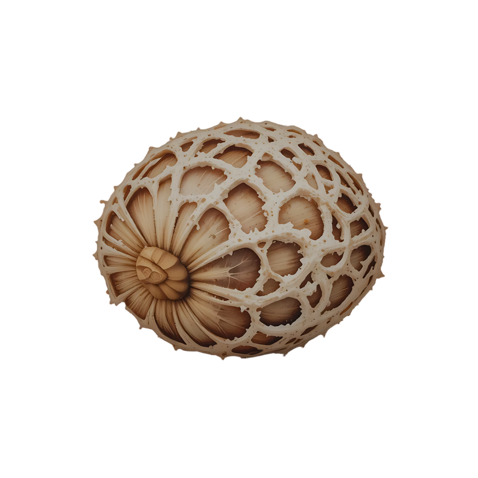Intricate Sphere Structure with Geometric Pattern on Transparent Background png