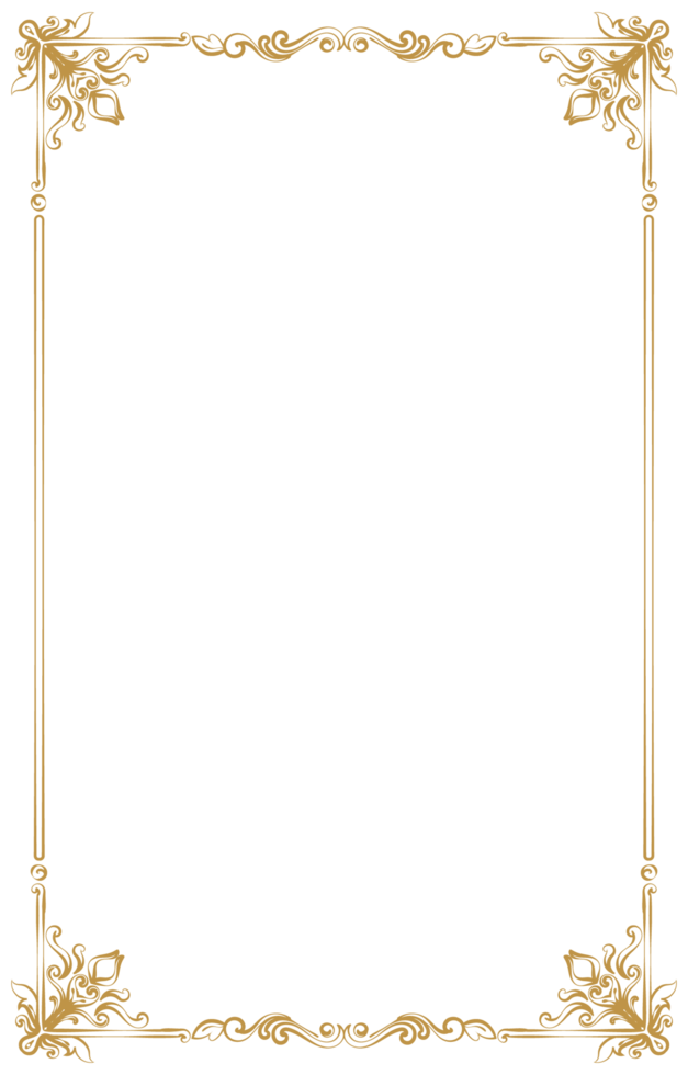 Classical Vintage Border for Invitation and Certificate png