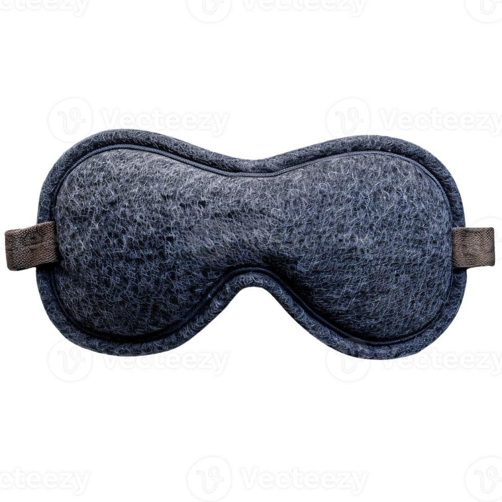 Warm and Snug Eye Mask for Deep Sleep Made from Fleece Fabric on Transparent Background png