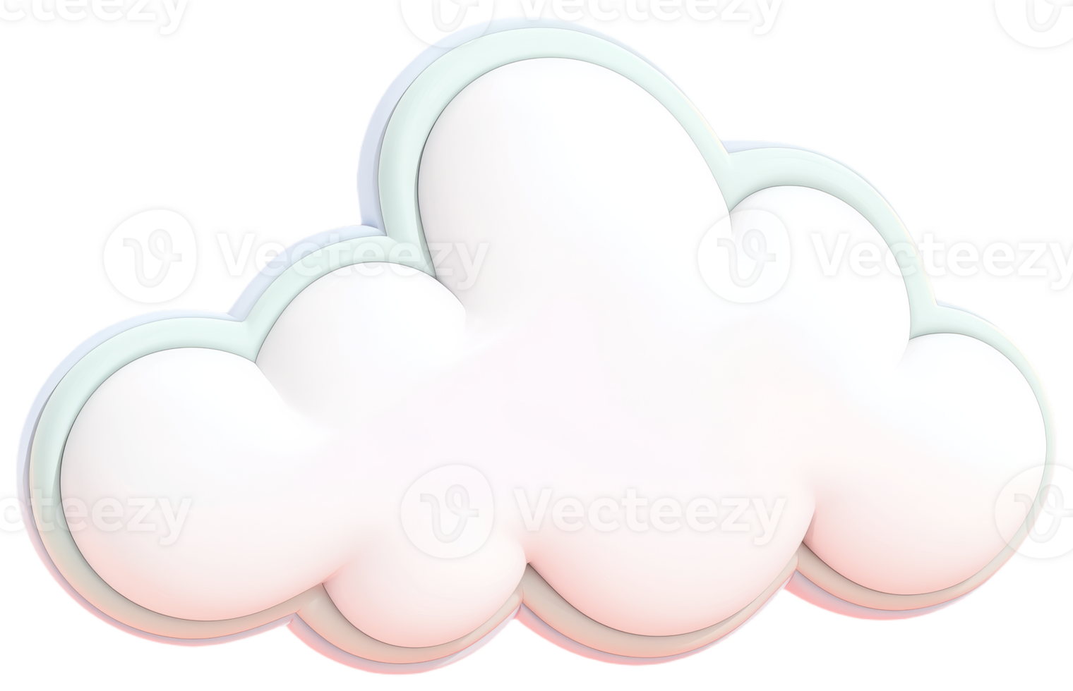 Fluffy Cloud in Blue Sky with Soft Shape png