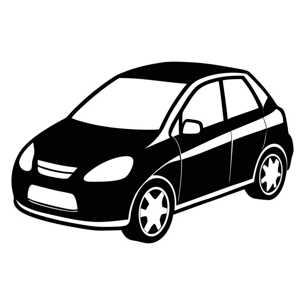 Unique Custom Car Silhouette Art vector