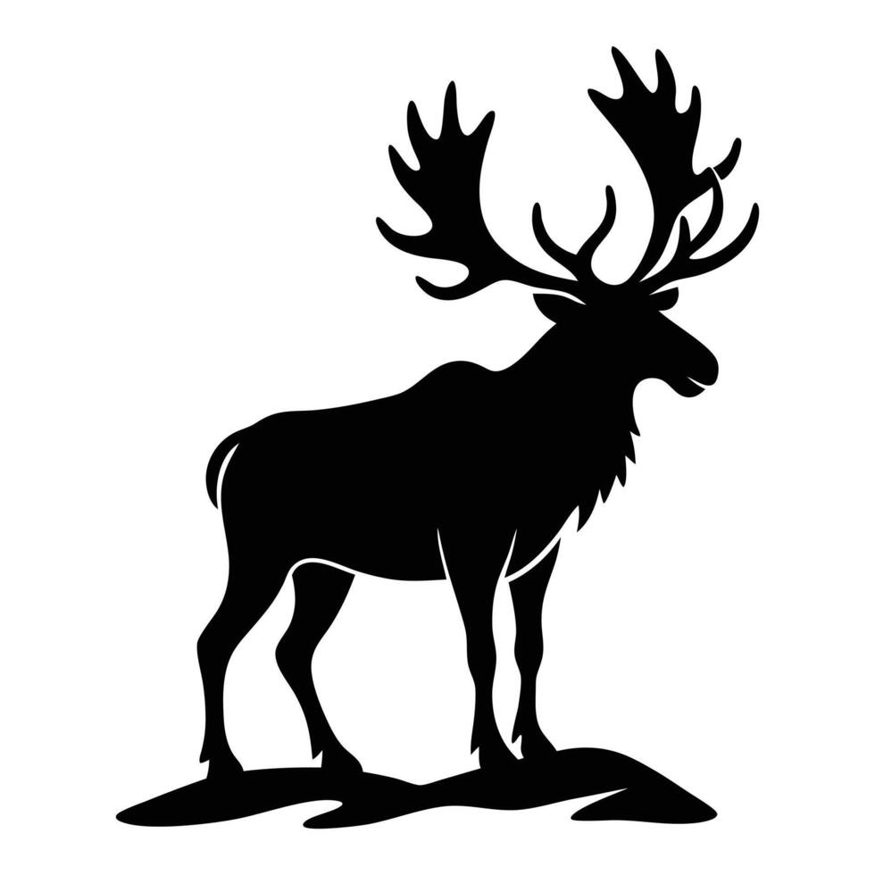 Elegant Bull Moose for Nature Themes vector