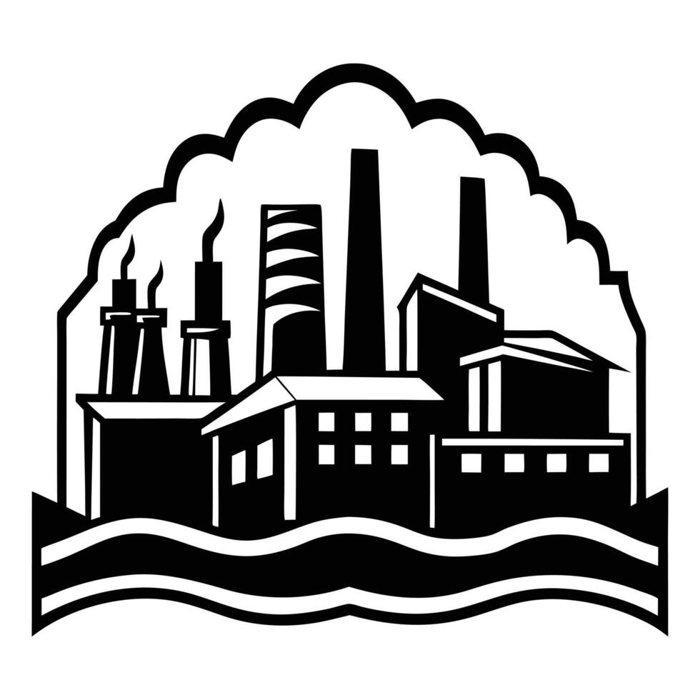 Evening Skyline with High-Rise Buildings vector