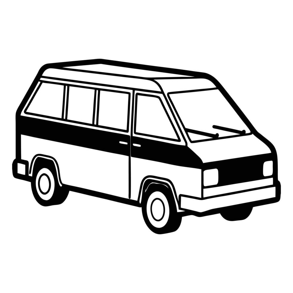 Electric Vehicle Silhouette for Clean Design vector