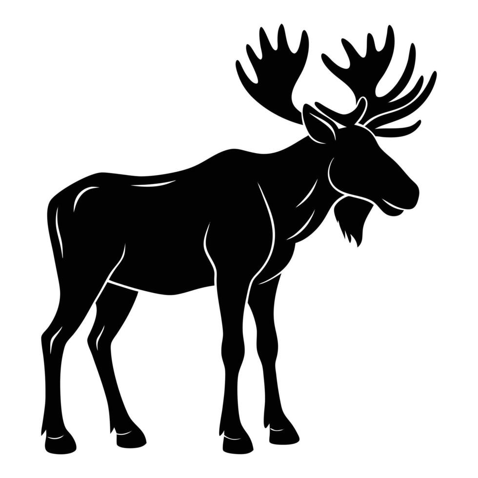 Canadian Moose Icon for Wildlife Lovers vector