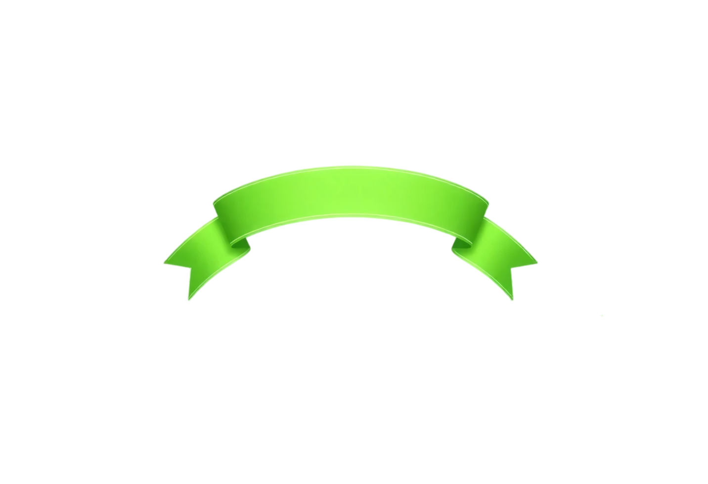 Green ribbon icon transparent png