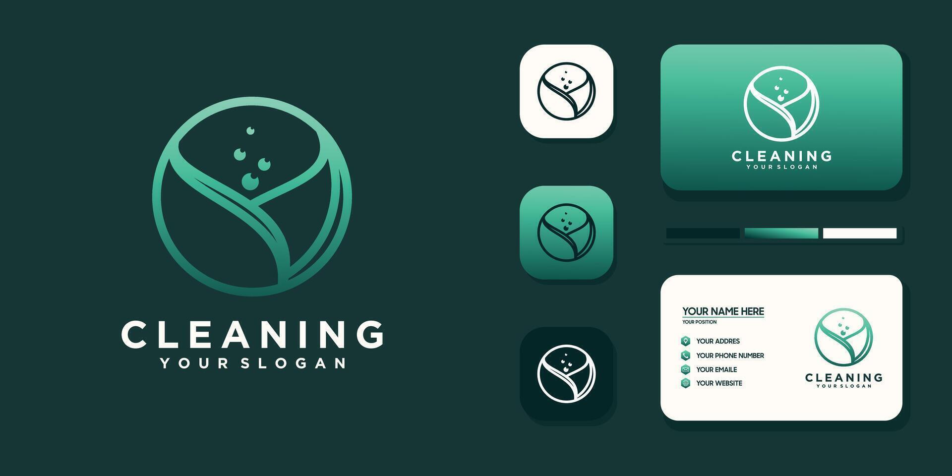 logo design eco property vector