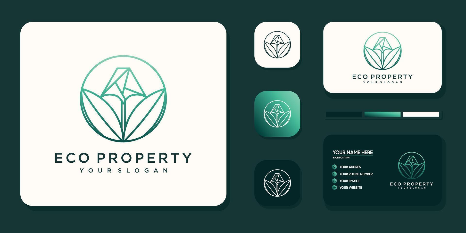 logo design for eco vector