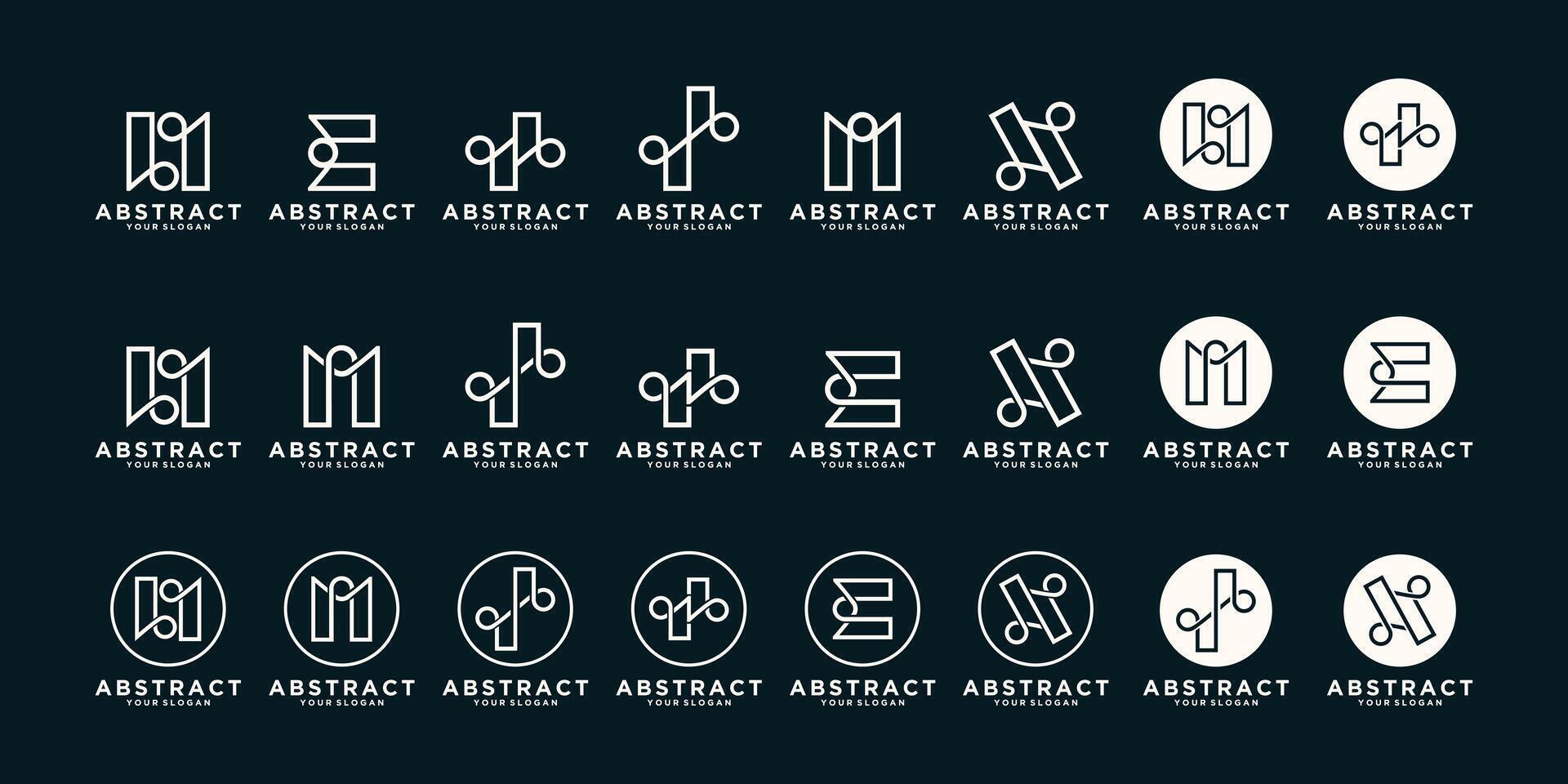 set of abstract logo for business vector