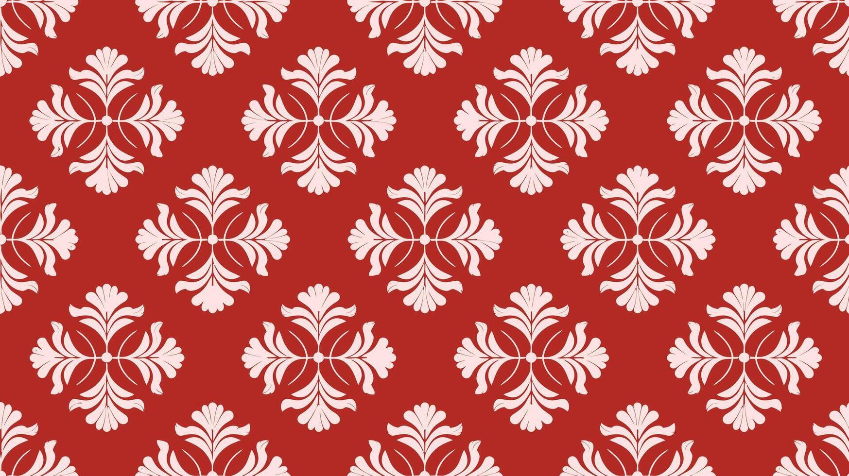 Elegant Damask Floral Repeat Pattern vector