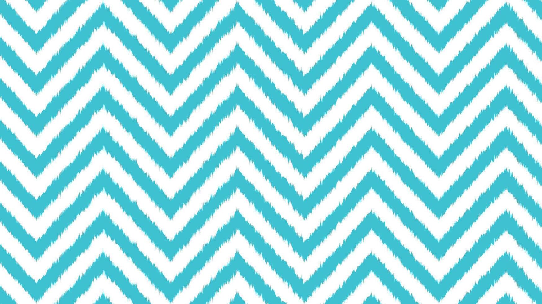Zigzag Chevron Pattern Background in Teal and White vector