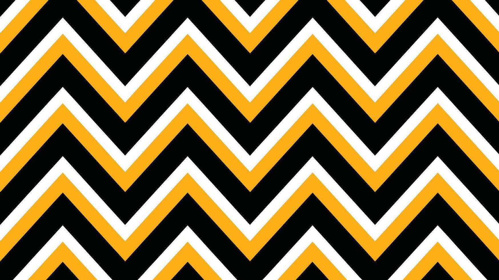 Bold Chevron Pattern in Black, White, and Yellow vector