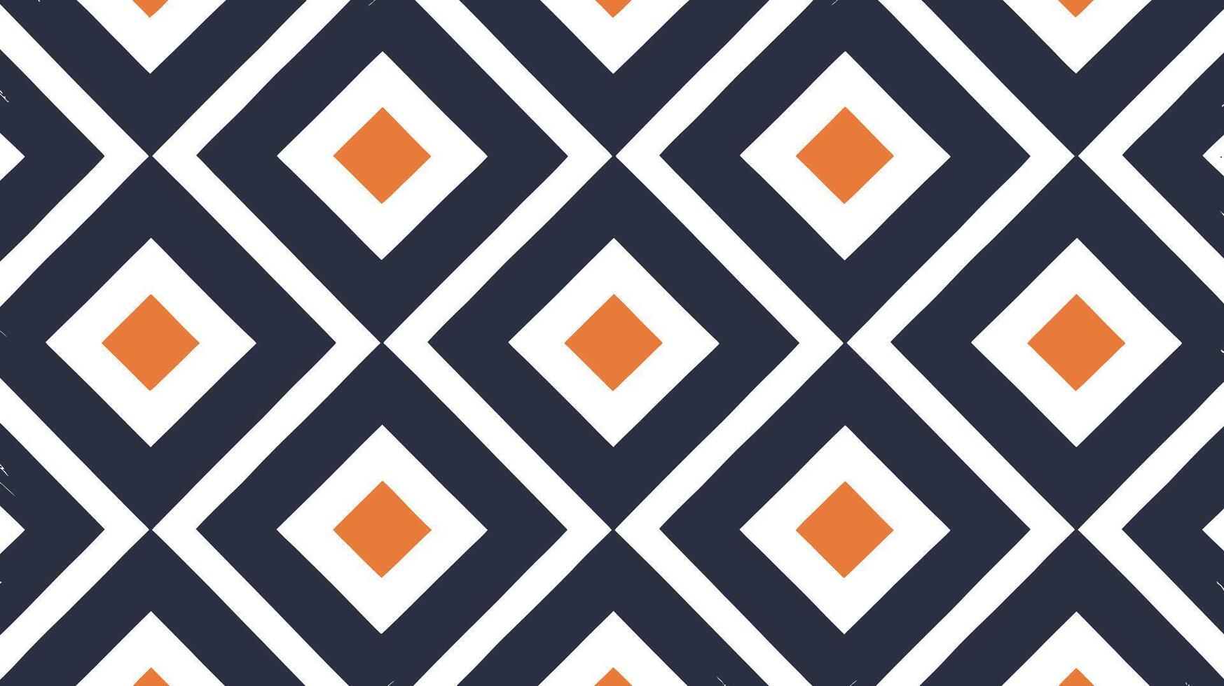 Bold Geometric Diamond Grid Seamless Pattern vector