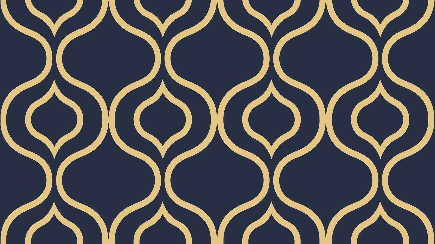 Abstract Geometric Pattern in Navy Blue and Gold vector