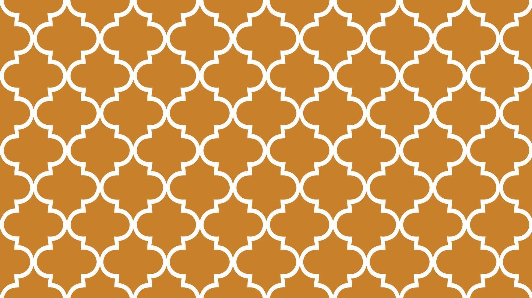 Vibrant Moroccan Tile Pattern in Mustard Yellow vector