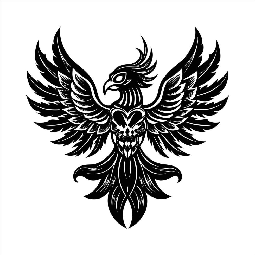Phoenix Skull Vectors