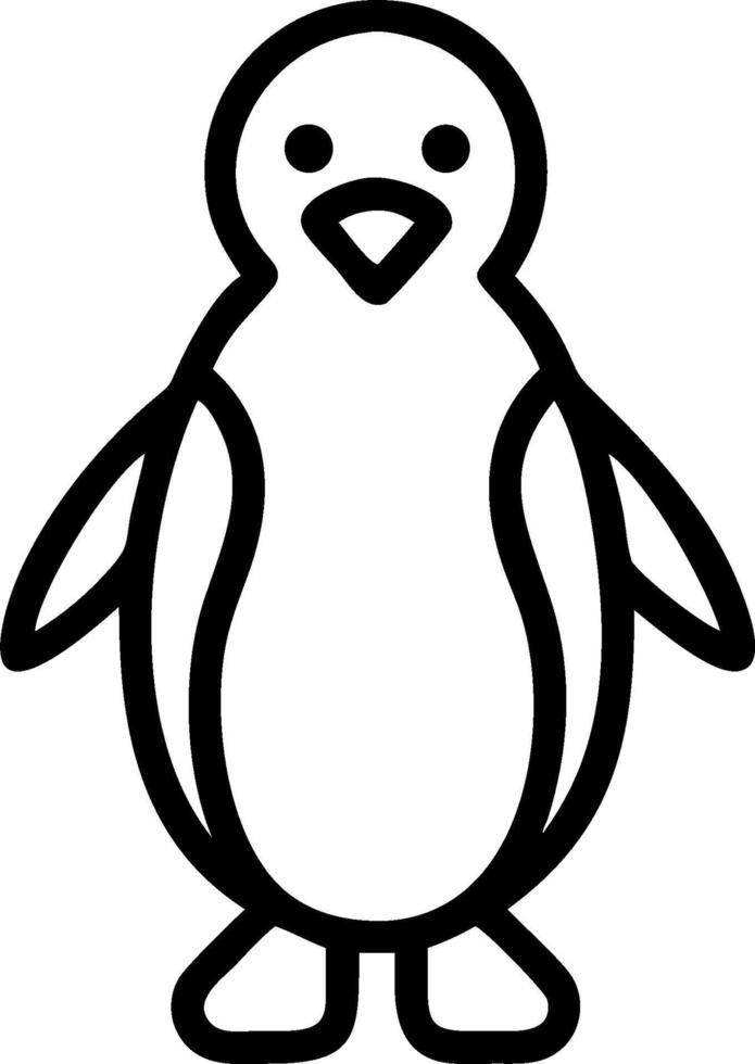 Penguin coloring pages free printable vector