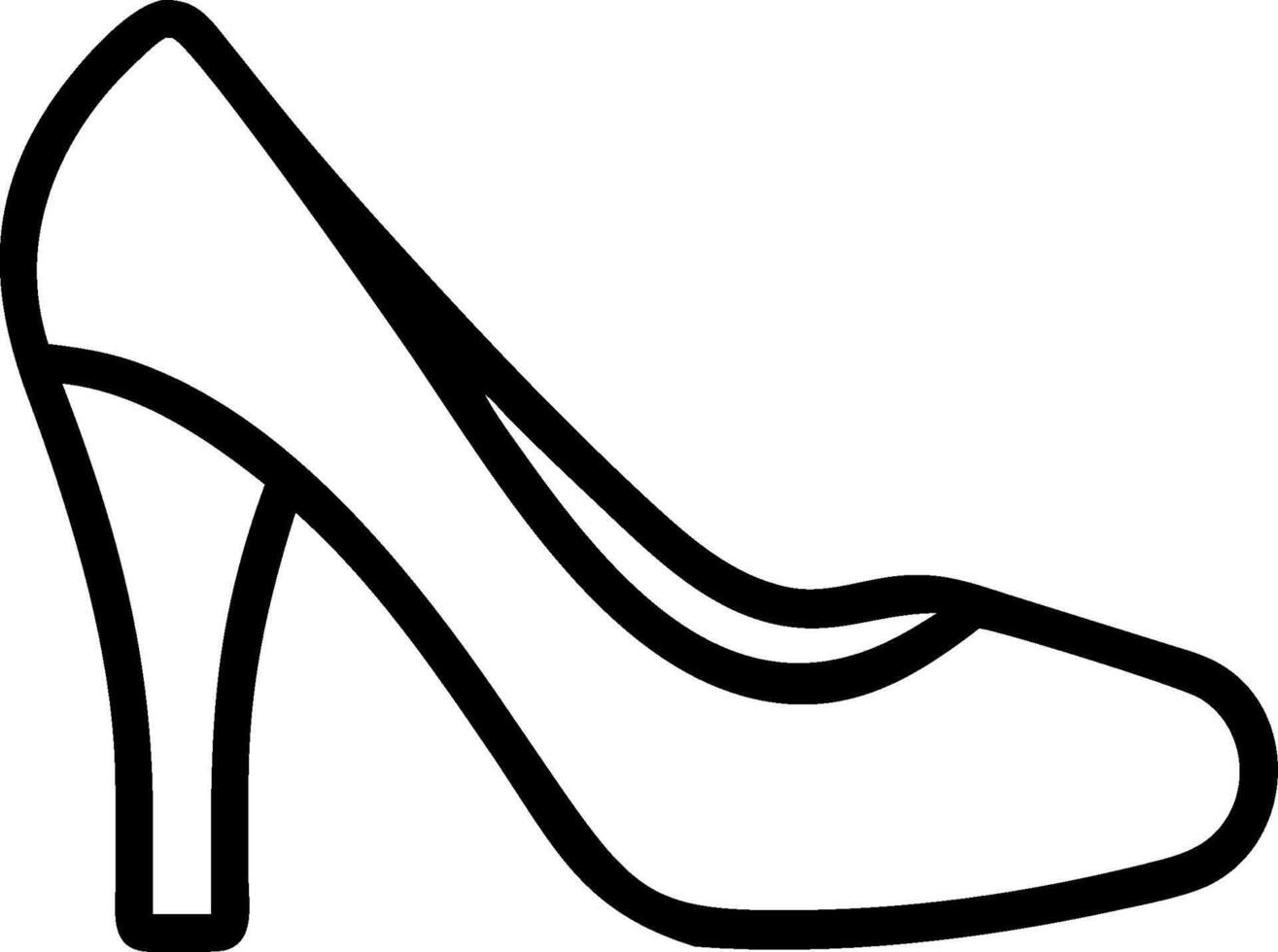 High heel shoe clipart vector