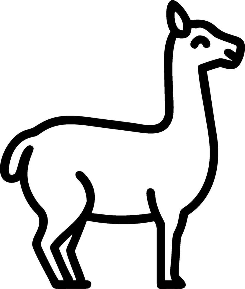 Llama icon illustration vector