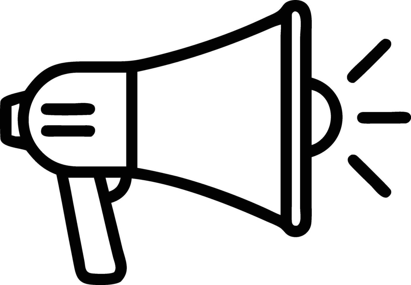 Megaphone icon illustration vector